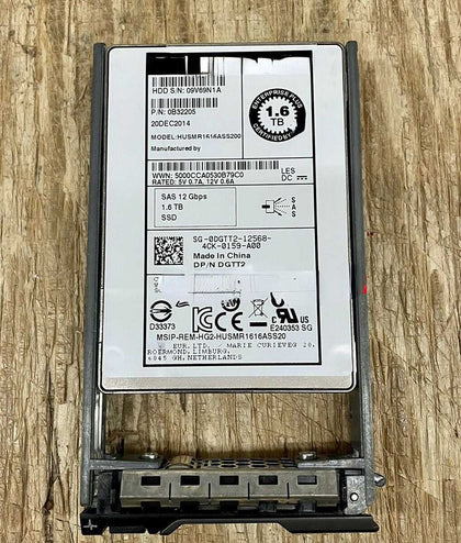 DELL SC460 SC2020 SC3020 SC4020 1.6T SAS SSD 12Gb Hard Drives