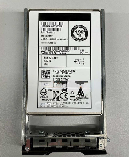 DELL SC5020 SC4020 SC7020 SC8000 1.92T SAS SSD 12Gb Hard Drives