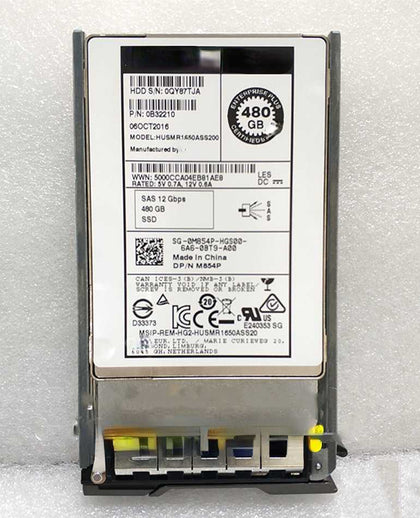 DELL SC5020 SC4020 SC7020 SC8000 480G 2.5 SAS SSD 12Gb Hard Drives