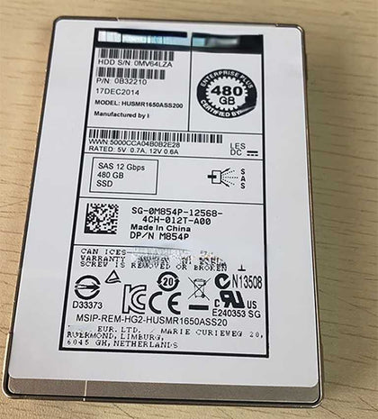 DELL SCV2000 SCV2020 SCV3020 480G 2.5 SAS SSD 12Gb Hard Drives
