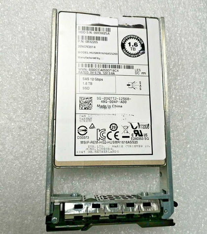 DELL SCV2080 SCV300 SCV360 1.6T 2.5inch SAS SSD 12Gb Hard Drives