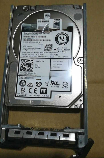 DELL SCV2080 SCV300 SCV360 1.8T 10K 2.5inch SAS Hard Drives