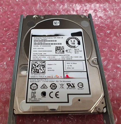 DELL ST1200MM0088 1.2T 10K 2.5 SAS 12GB 0RWV5D Hard Drives