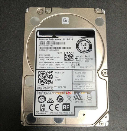 DELL ST1800MM0018 0V768J 1.8T 10K 2.5inch SAS 12Gb Hard Drives