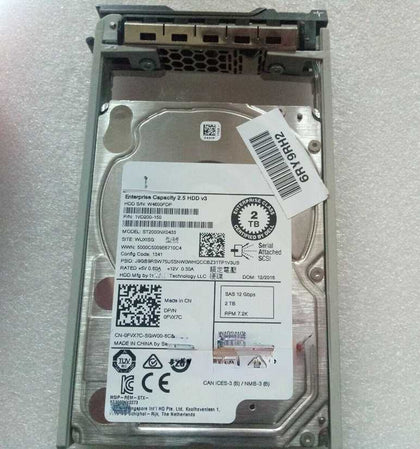 DELL ST2000NX0433 0FVX7C 2T 7.2K 2.5 SAS 12gb Hard Drives