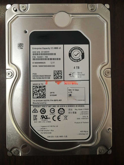 DELL ST4000NM0025 4T SAS 7.2K 12Gb 3.5 128M Hard Drives