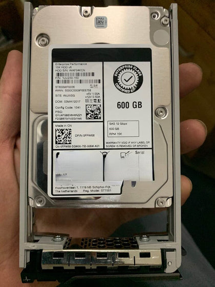 DELL ST600MP0036 0FPW68 600G 15K 2.5 SAS 12Gb Hard Drives