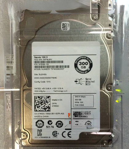 DELL ST9300605SS 0745GC 300G 10K.5 2.5inch SAS Hard Drives