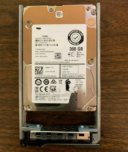 DELL T430 T440 R730XD R740XD Hard Drives 300G 15K 2.5 SAS 12GB