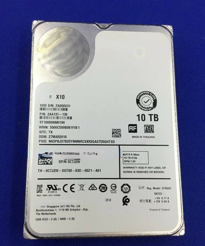 DELL T430 T440 T630 T640 10T 7.2K 3.5inch SATA Hard Drives