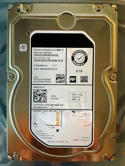 DELL T430 T440 T630 T640 T720 Hard Drives 6T 7.2K 3.5 SATA