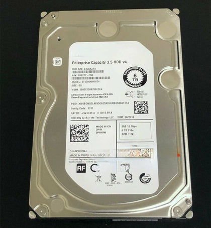DELL T430 T530 T620 T630 Hard Drives 6T 7.2K 3.5 SAS 12Gb