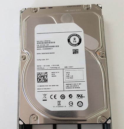 DELL T5500 T7500 T7600 2T 7.2K 3.5inch SATA 6G Hard Drives