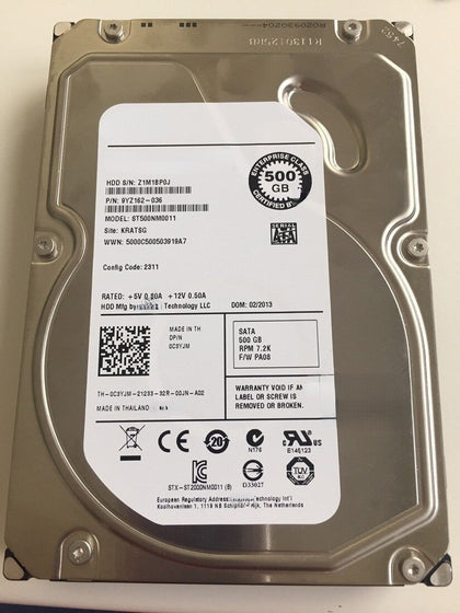 DELL T5500 T7500 T7600 500G 7.2K 3.5inch SATA Hard Drives