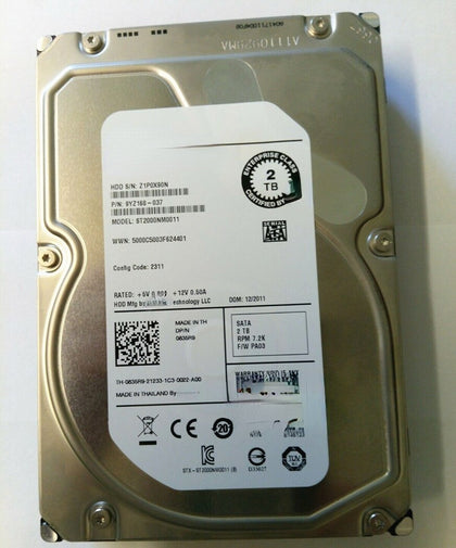DELL T5610 T7610 T7600 Hard Drives 2T 7.2K 3.5inch SATA 64M