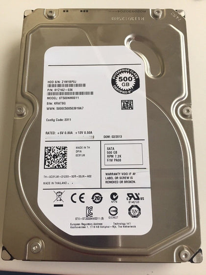 DELL T5610 T7610 T7600 Hard Drives 500G 7.2K 3.5inch SATA