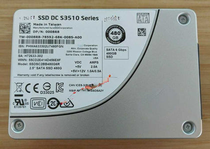 DELL T5810 T5820 T7810 T7820 Solid State Hard Drives 480G 2.5 SATA SSD