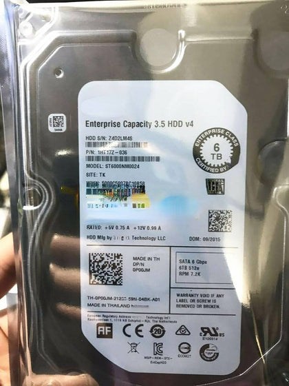 DELL T730 T740 T7910 T7920 Hard Drives 6T 7.2K 3.5 SATA