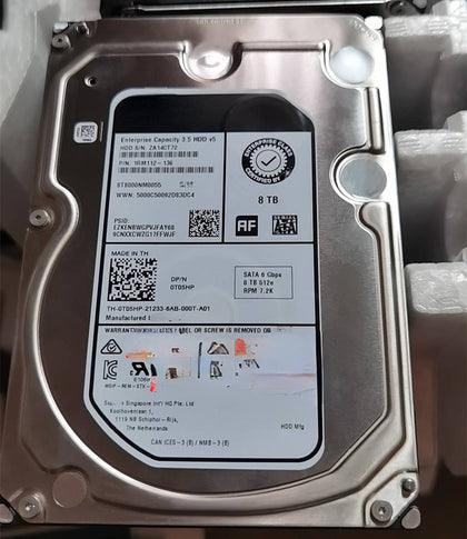 DELL T730 T740 T7910 T7920 Hard Drives 8T 7.2K 3.5 SATA