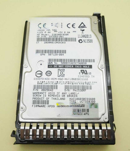 DL160 DL560 DL580 G8 G9 300G 10K 2.5inch SAS Hard Drives