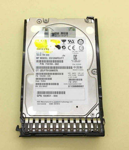DL160 G8 G9 DL560 G8 G9 DL580 G8 1.2T 10K 2.5 SAS Hard Drives