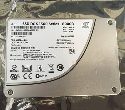 DL360 DL380 G6 G7 G8 G9 Solid State Hard Drives 800G 2.5 SATA SSD