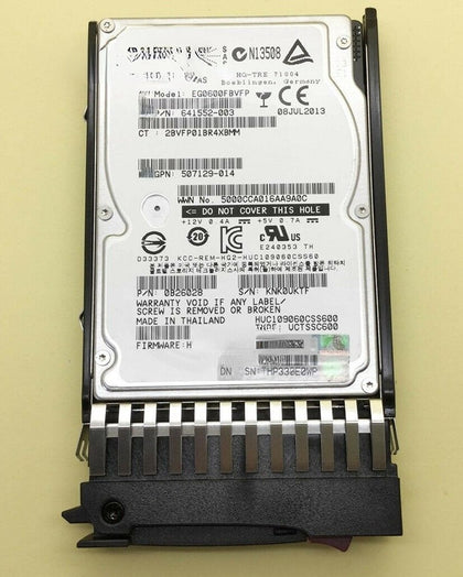 DL380 DL580 DL360 G5 G6 G7 Hard Drives 600G 10K 2.5 SAS 6G