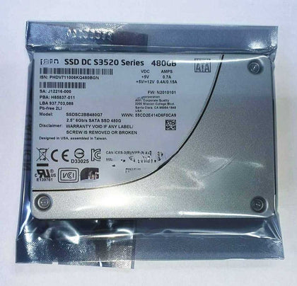 DL388 G6 G7 G8 DL385 G6 G7 G8 Solid State Hard Drives 480G 2.5 SATA SSD