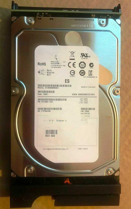 EMC 005049498 2T 7.2K 3.5 SAS VNXe3100 3150 VNXe3200 Hard Drives