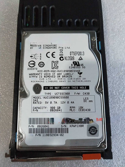 EMC 005050264 900G 10K 2.5 SAS 6GB VMAX 10K 20K 40K Hard Drives