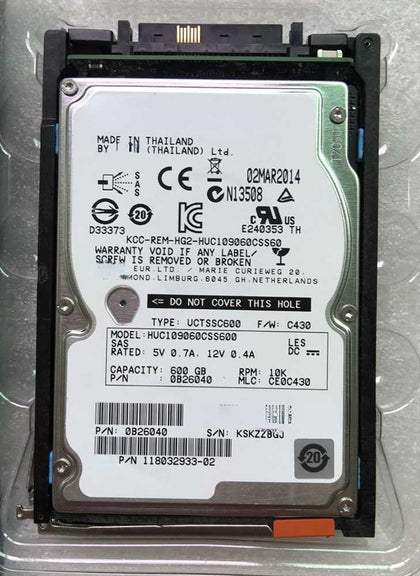 EMC 600G 10K 2.5inch SAS 005049804 VNX5200 5400 5600 Hard Drives