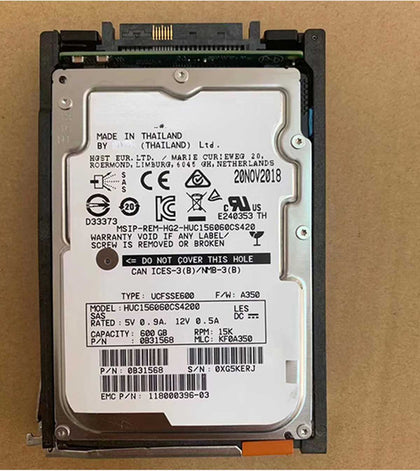 EMC D3N-2S15-600 005053479 005053480 600G 15K 2.5 Unity Hard Drives