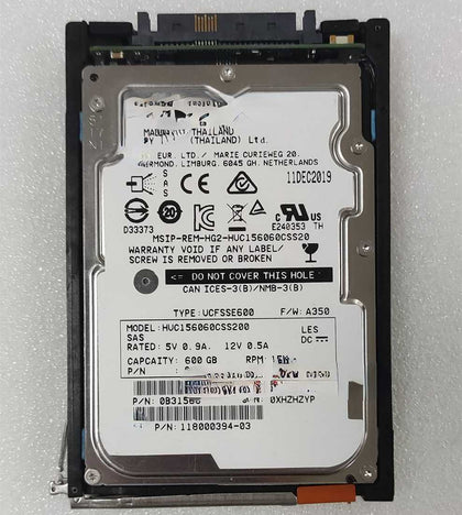 EMC V4-2S15-600 005050936 005050935 600G 15K 2.5inch SAS Hard Drives