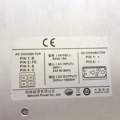 EMERSON Switching Power Supply R240-15k 270V 55A 15KW