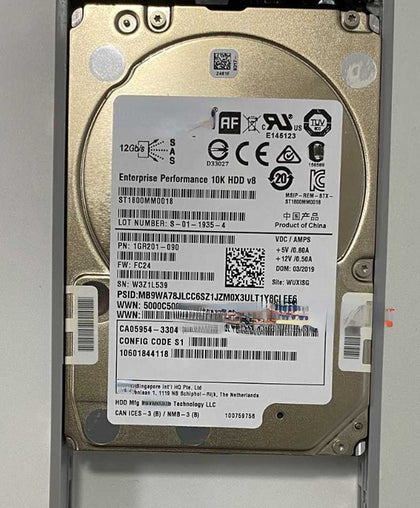 FUJITSU DX100 DX200 S3 S4 1.8T 10K 2.5 SAS CA05954-3304 Hard Drives