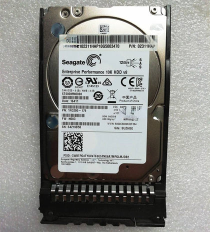 02311HAP 600G 10K SAS 2.5inch 12GB RH1288 RH5288 V3 Hard Drives