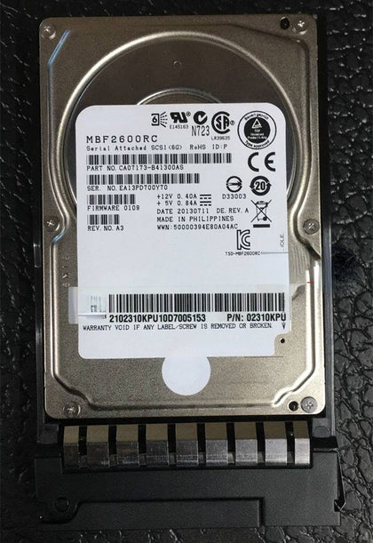 CH121 V3 CH140L V3 CH121L V3 Hard Drives 600G 10K 2.5 SAS
