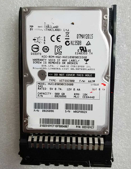 CH140L V3 CH121L V3 CH222 V3 Hard Drives 900G 10K 2.5 SAS