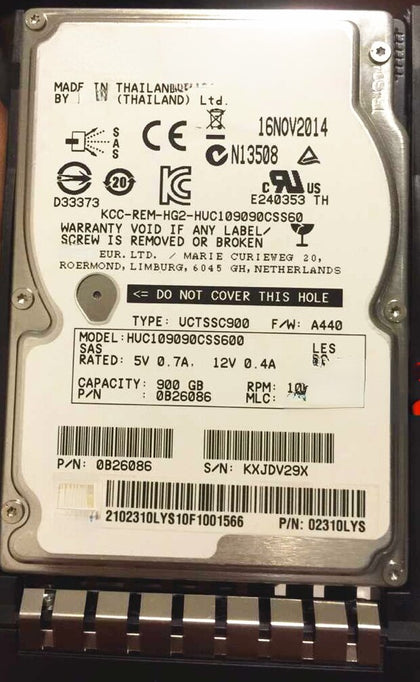 RH1285 RH2268V2 RH2265V2 Hard Drives 900G 10K 2.5 SAS