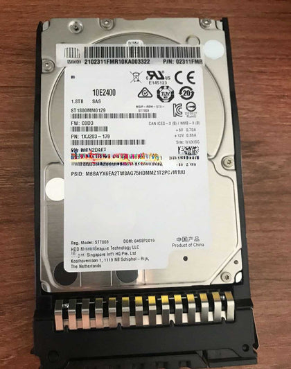 RH2285H V2 RH8100 V3 XH621 V2 Hard Drives 1.8T 10K 2.5 SAS