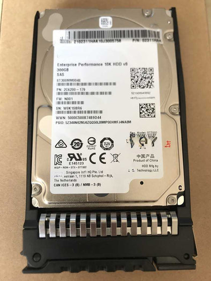 RH2288H RH2488 RH1288H V5 Hard Drives 300G SAS 10K 2.5 12gb