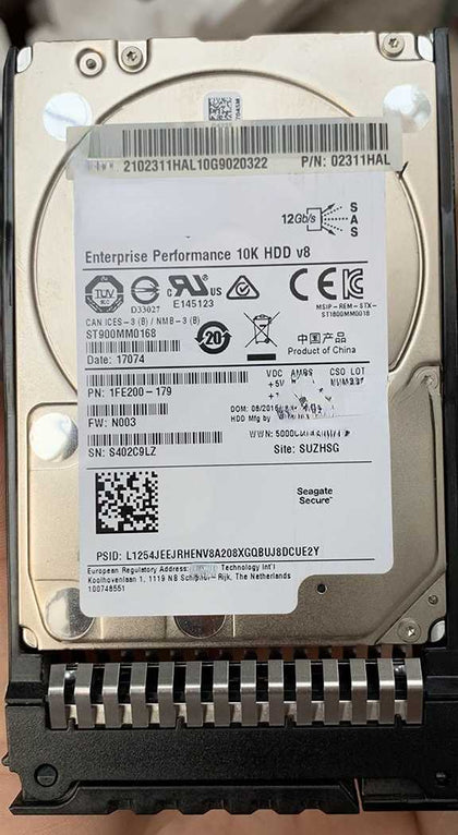 RH2288H RH2488 RH1288H V5 Hard Drives 900G 10K 2.5 SAS 12gb