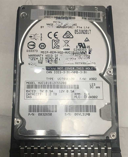 RH2485 V2 RH2288H V2 RH1288V2 Hard Drives 1.2T 10K 2.5 SAS