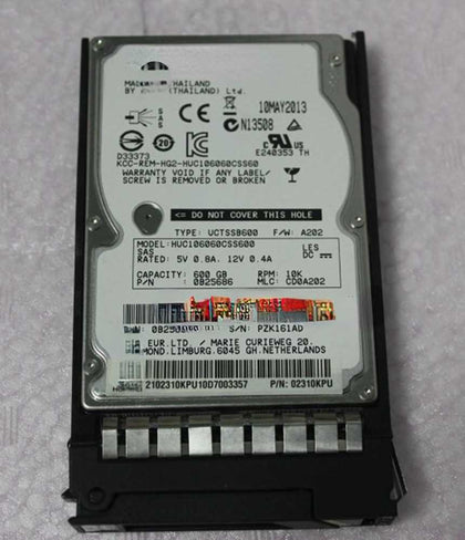 RH2485 V2 RH2488 V2 RH2288 V2 Hard Drives 600G 10K 2.5 SAS