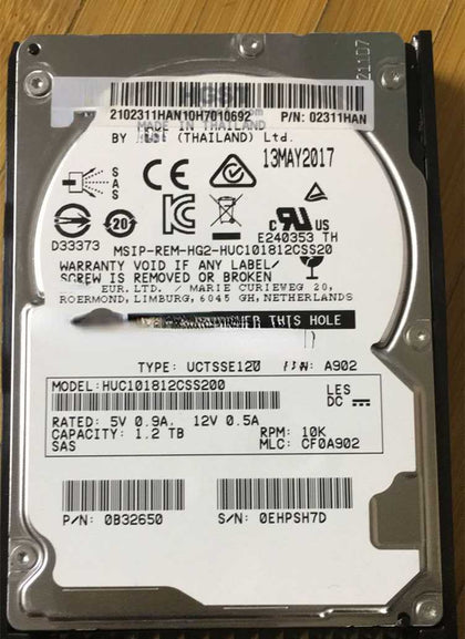 RH5885 V2 RH5885 V3 1.2T 10K 2.5inch SAS Hard Drives