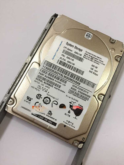 IBM 00MJ145 00MJ148 600G 10K 2.5inch SAS V3700 V3500 Hard Drives