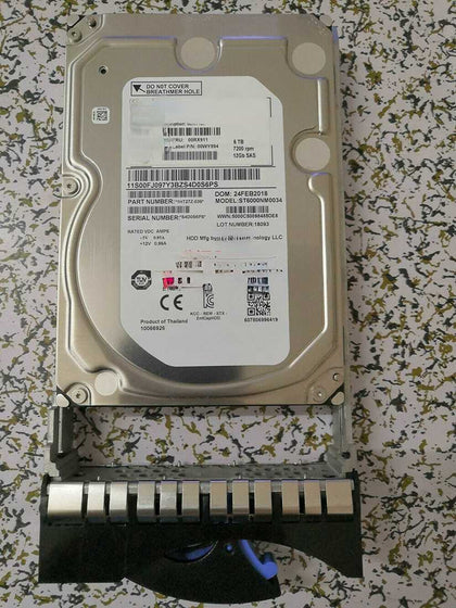 IBM 00RX911 00RY107 6T 7.2K 3.5 SAS 12Gb V7000 Gen2 Hard Drives