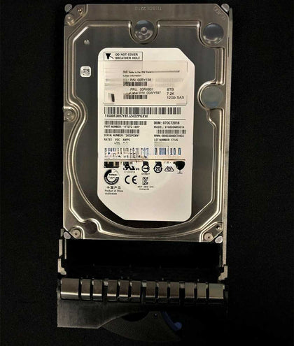 IBM 00RY138 00RX931 00WY597 6T 7.2K 3.5 SAS V3500 V3700 Hard Drives