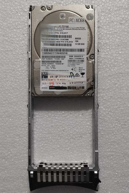 IBM 01EJ017 01AC596 900G 10K SAS V5010 V5030 V5000 G2 Hard Drives