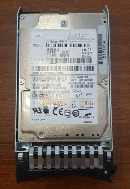 IBM 42D0632 42D0633 146G 10K SAS 2.5 42D0636 Hard Drives